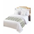 thumbnail image 6 of Bed Runner Scarf Queen Size, Sage Green Stain Bed Runners & Scarves for Foot of Beds, Modern Abstract Grey Striped Art Decorative Bedding Runner Scarf for Hotel Home Bedroom 83 x20 Inch, 6 of 6
