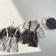 thumbnail image 2 of Gibobby Blusa Termica Niños Recién Nacido bebé niños niñas algodón rayas verano otoño manga larga Tops ropa interior(Negro, 1-2 Años), 2 of 5