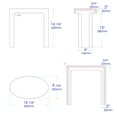 thumbnail image 2 of ALFI brand ABST66BM Black Matte Solid Surface Resin Bathroom / Shower Stool, 2 of 11