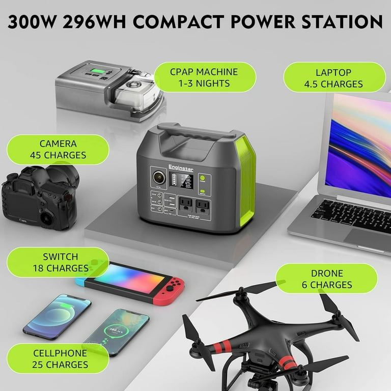 EnginStar 300W Continuous/300W Peak Portable Power Stations
