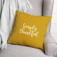 thumbnail image 3 of Creative Products Simply Thankful in Mustard 18 x 18 Spun Poly Pillow, 3 of 3