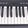 thumbnail image 3 of 4 Uds 88 Teclas Extraíbles Etiquetas para Teclas de Piano Pegatinas para Teclado de Piano Marcador de Notas de Piano para Principiantes Estudiantes Multicolor, 3 of 5