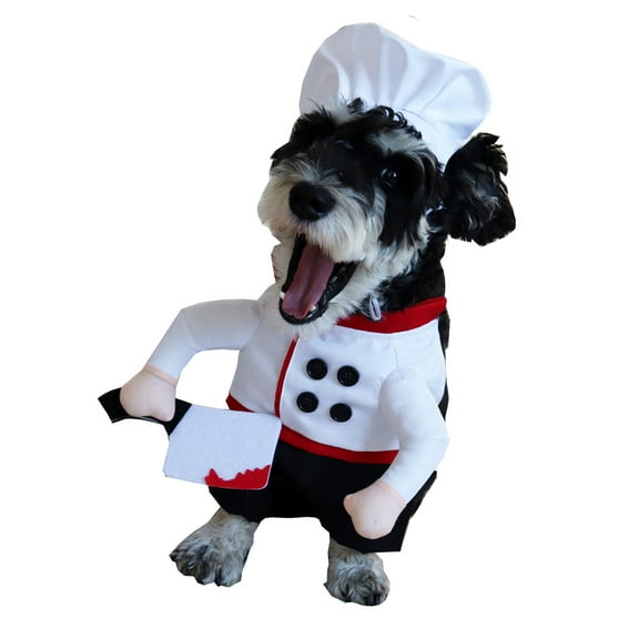 Dog Cooking Outfit Pretend Knifed Chefs Costume Comfortable Light weight Easy To Wear Halloweens Cosplay Costume
