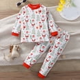 thumbnail image 2 of UAYOTSE Girls Cartoon Pajama Set Kids Cute Toddler 6 12 18 24 Months 2T 3T 4T fit Pjs Soft Breathable Sleepwear Home Clothes Size 4-5 Years, 2 of 4