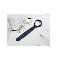 thumbnail image 5 of INSPIRE CHIC Corbatas de hombre de color sólido para ocasiones formales, casuales, fiestas y bodas, autoajustables, azul marino, 5 of 5