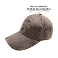 thumbnail image 2 of Jiibva Snakeskin-Leather Baseball Cap Unisex Casual Dad-Hat Adjustable Snapback for Women Men Street Trend Casual Sunscreen Caps, 2 of 7