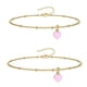 thumbnail image 1 of Pulseras y Tobilleras de Cadena de Acero Inoxidable para Hombre Mujer, Pulsera (15+5cm), Tobillera (21+5cm) Ajustable, 1 of 6