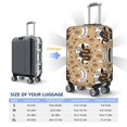 thumbnail image 2 of Luggage Cover Anti Scratch, Bohemian Cartoon Snake Moon Eyes Elastic Suitcase Protector Fits 18-32 Inch Luggage, 2 of 2