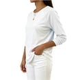thumbnail image 6 of CHGBMOK Women's Color Block Pullover Top Casual Crew Neck Long Sleeve Tunic Blouse Lightweight Loose Fit Shirts, 6 of 6