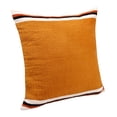 thumbnail image 3 of Laddha Home Designs Handwoven Striped Cotton Throw Pillow Cover - 20" - Orange and White, 3 of 9