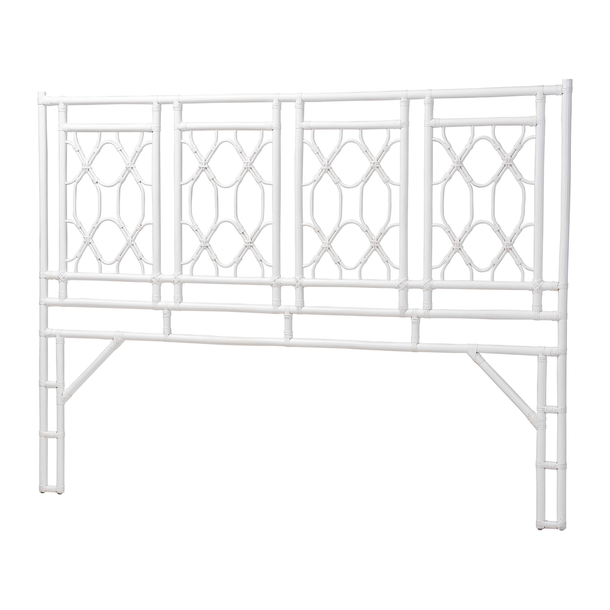 bali & pari Sampson Boho Standalone Headboard, King, White