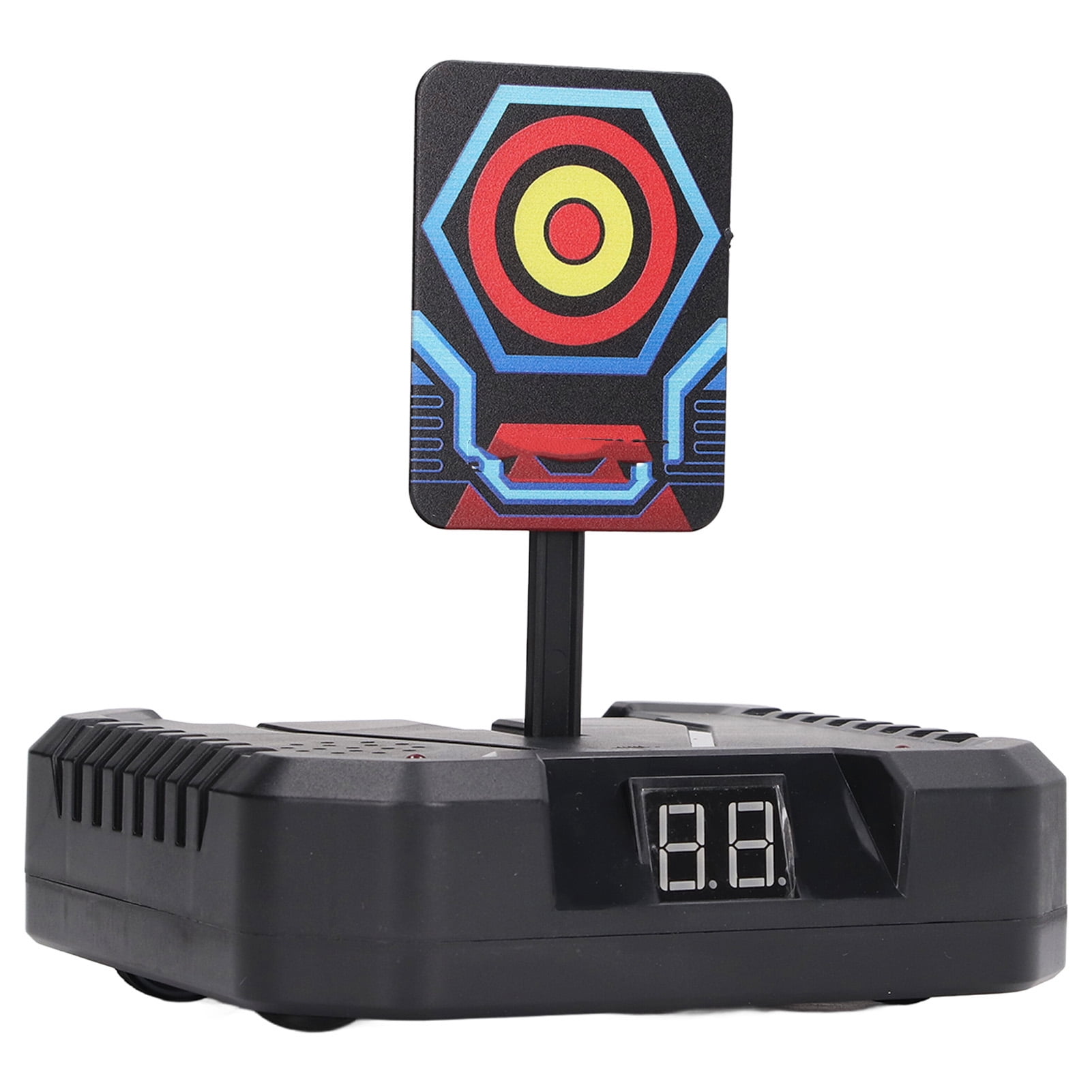 Electronic Scoring Dart Toy with Buttom Wheel Automatic Return Score Record Rotating Dartboard Toy for Kids