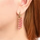 thumbnail image 3 of Pendientes de tuerca verdes vintage de aceite de goteo de lujo para mujer, pendiente de cadena de eslabones cubanos Punk, joyería llamativa, regalo de Navidad al por mayor, 3 of 4
