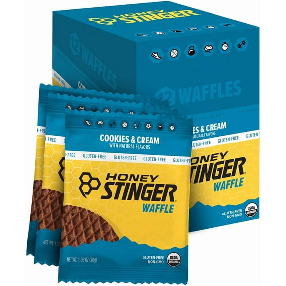 Honey Stinger 609561 1.06 oz Gluten Free Cookies & Cream Waffle