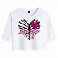 thumbnail image 3 of AJ Lee Merch Love Bites Back T-Shirt For Women&Girls Midriff Short Sleeve Summer Clothing Vest Tee, 3 of 5