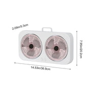 Gumesh Reversible Twin Window Fan – 3-Speed Dual Blade Fan with Exhaust, Cooling & Circulate Modes