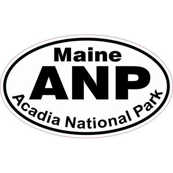5in x 3in Oval Acadia National Park Sticker