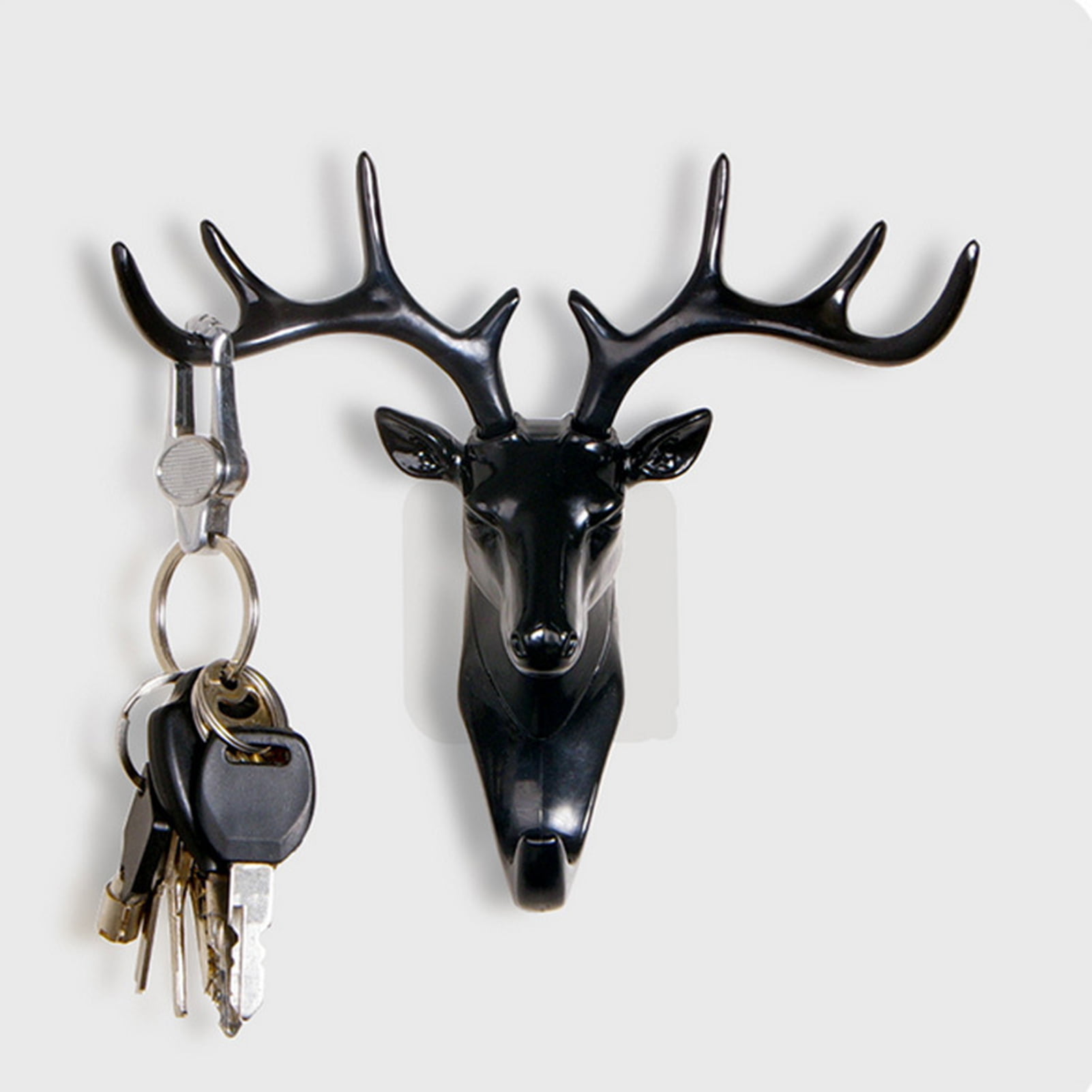 Buck & Deer black metal key hooks 