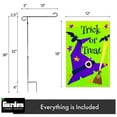 thumbnail image 3 of G128 Combo Pack: Garden Flag Stand Black 36x16IN & Garden Flag Trick or Treat Purple Witch Hat Green 12x18IN, 3 of 10