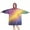 Colorful Galaxy Pattern, variant on Colorful Galaxy Pattern Wearable Oversized Blanket,Wearable Blanket Hoodie for Adults,Cozy Hooded Blankets with Super Pockets,Super Warm Fuzzy Pullover for Women & Men