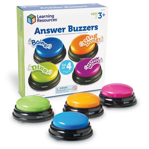 Learning Resources Answer Buzzers , Family Game Shows Buttons,  Ages 3 