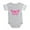 Heather Gray, variant on CafePress - Butterfly Pink - Cute Infant Baby Football Bodysuit