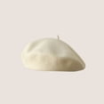 thumbnail image 1 of LinYooLi Hot Selling Autumn And Winter Wool Beret For Girls, Artistic And Retro, Versatile Korean Version Painter Hat, English Solid Color Felt Hat, 1 of 9