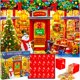 thumbnail image 1 of Rompecabezas navideños, calendario de adviento, 2024, 1008 piezas, 1 of 7