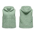 thumbnail image 4 of Kinrui Womens Sherpa Vest Textured Open Front Knit Flannel Vest Jackets Lightweight Outerwear with Pocket Green S, 4 of 9