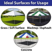Party Tents Direct West Coast Frame Canopy Tent, Heavy Duty Steel, 10'x10' White