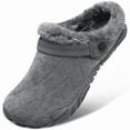 thumbnail image 3 of L-RUN Womens Mens Furry Slides House Slippers Fuzzy Fluffy Memory Foam Bedroom Slippers Clogs, 3 of 6