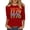 Red, variant on Women's Casual Tees Crew Neck 3/4 Length Sleeve 1976 Graphic Print Pullover Tops Vintage Birthday T Shirts (XL, Pink)