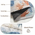 thumbnail image 6 of Sea Turtle Coastal Round Area Rug 6Ft Washable Circle Rugs for Bathroom Office, Summer Beach Coral Nautical Teal Wood Non-Slip Carpet Floor Mats Indoor Outdoor Carpet Runner Aesthetic Home Decor, 6 of 8