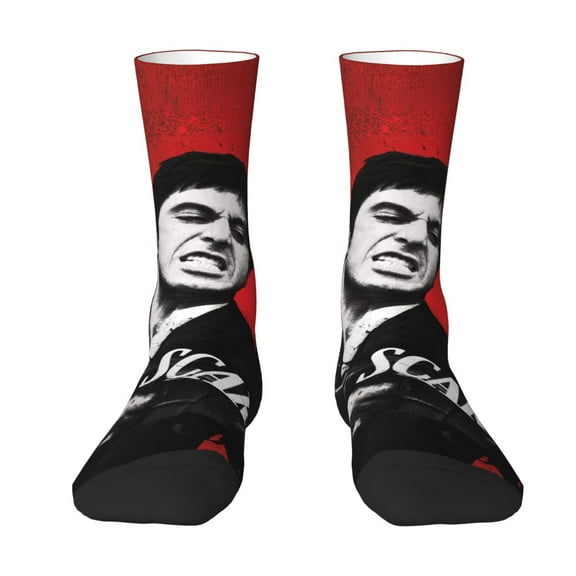 Scar-fac Long Socks Adult Cartoon Crew Socks Casual Socks For Women Men Youth