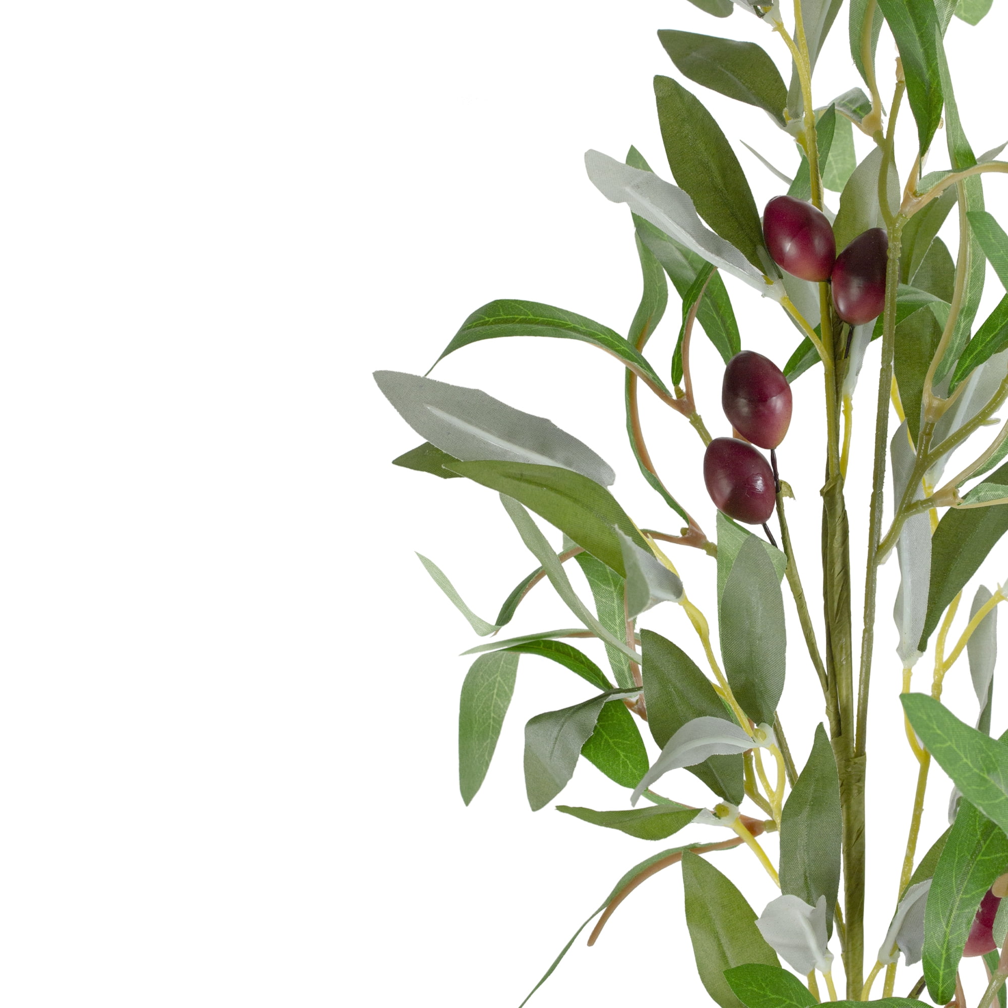 Northlight Olive Branch with Leaves Artificial Spray - 28"