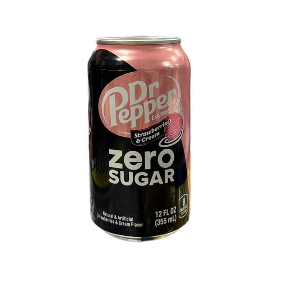 Dr. Pepper Strawberries & Cream Zero Sugar 12OZ