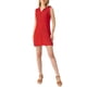 thumbnail image 2 of Vestido mini casual sin mangas con capucha de color sólido tejido Inspire Chic para mujer L rojo, 2 of 6