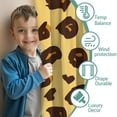 thumbnail image 3 of Blackout Kids Curtains,Yellow and Brown Of Leopard Print Childrens Insulated Curtains Set Of 2,Bedroom Essentials,Toddler Room Decor 42"x63", 3 of 5
