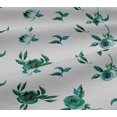 thumbnail image 5 of oneOone Viscose Jersey Fabric Flower & Leaves Watercolor Decor Fabric Printed BTY 60 Inch Wide, 5 of 5