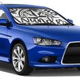 thumbnail image 4 of Haiem Not All Who Wander Are Lost2 Car Windshield Sun Shade - Blocks UV Rays Sun Visor Protector, Sunshade to Keep Your Vehicle Cool, Universal Fit SUV Van Sedan-Medium, 4 of 7