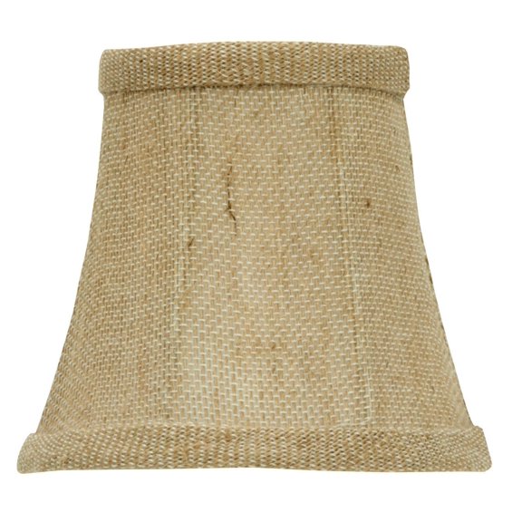Burlap 4 Inch Chandelier Mini Lamp Shade English Barrel Drum