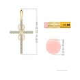 thumbnail image 5 of ANGARA Natural Diamond Cross and Infinity Pendant in 14K Yellow Gold for Women (Size-1mm| Color-K| Clarity-I3) | April Birthstone, Anniversary, Jewelry Gift for Women | Natural Diamond Necklace, 5 of 9