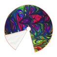 thumbnail image 3 of Bingfone Christmas Tree Skirt Mat Christmas Decoration Interior 30"-Pride Rainbow, 3 of 8
