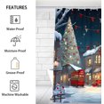 thumbnail image 2 of Winter Christmas Classic Design Shower Curtain for Bathroom Shower Curtain Set with 12 Hooks Waterproof Fabric Bath Curtain for Bathtub Restroom Decor, 72 X 72 in, 2 of 6