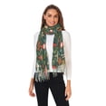 thumbnail image 2 of FORMRS Womens Scarf Winter Soft Long Big Warm Shawls Wrap Tassel Scarves, Forest Mushroom Pattern, 2 of 9