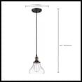 thumbnail image 2 of Nuvo 60-5503 - Vintage - 1 Light Pendant w/Clear Glass - Vintage Lamp Included, 2 of 2