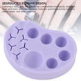 thumbnail image 2 of BIMZUC Silicone Eyelash Lift Palette Multifunctional Lash Tint Mixing Tool Brow Lamination Tray with Tweezers Slots Reusable Makeup Pad for Perming Lashes Purple, 4.33 inches / 11 cm, 2 of 9
