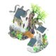 thumbnail image 4 of ColoMX Simulación Cottage Figurine Fish Tank Photo Prop Aquarium Landscape Accessory for Home, 4 of 7