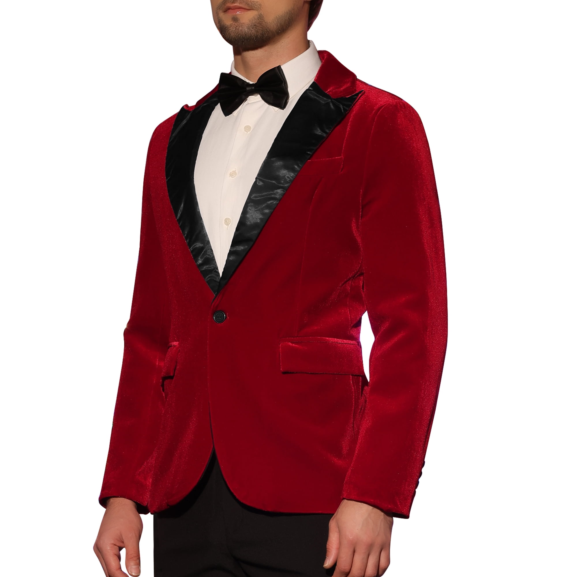 Big and tall red velvet blazer hotsell