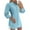 Blue, variant on biudgviw Lounge Dresses for Women Loose Collared Buttons down Shirts Dress Fall Baggy Adjustable Long Sleeve Ruched Mini Dress
